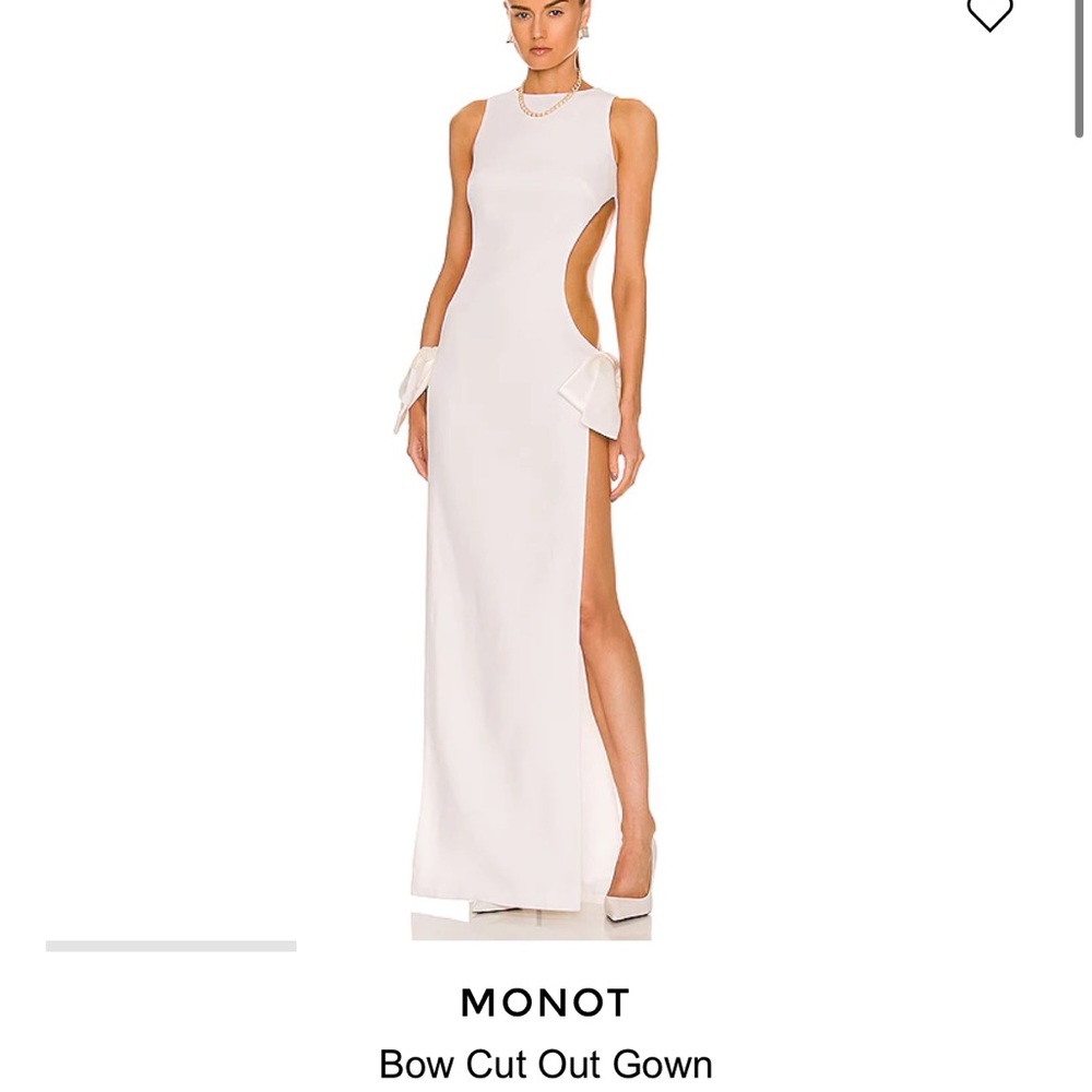 Monot cut out bow dress